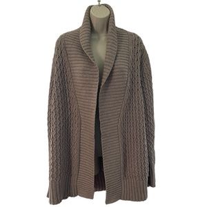 𝅺BANANA Republic Shawl Collar Thick Knit Cardigan Wrap Sweater